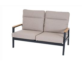 2er-Bank "Cortina", Rope-Geflecht, Teakholz