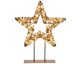 LED-Deko-Stern auf Fuß mit Netzstecker