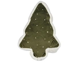 Kissen Baumform grün, ca. 31x45 cm