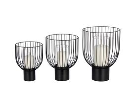 Windlicht mit Streben, mittel, ca. 22x30 cm