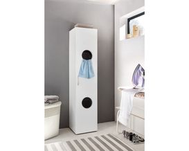Wäscheschrank "Wanda" mit zwei Öffnungen und Einlegeböden
