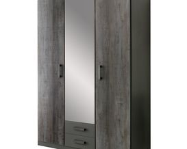 Drehtürenschrank "Werner" mit Spiegel