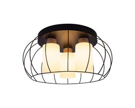 Deckenlampe "Mostar", Eichenholz/Glas