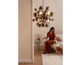 Pendelleuchte "Udo", Rauchglas