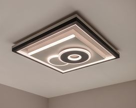 LED-Deckenleuchte "Undis", dimmbar, mit Farbtemperatur-Wechsler, Memory-Funktion, Nachtlicht und Fernbedienung