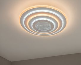 LED-Deckenleuchte "Jocelyn", dimmbar, mit Farbtemperaturwechsler, Memory-Funktion, Nachtlicht, Fernbedienung, App-Steuerung