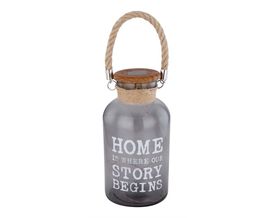 LED-Solarleuchte Kunststoff/Holzoptik