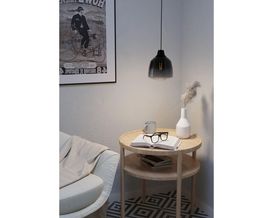 Roomio Pendelleuchte No. 9803, Stahl/Glas