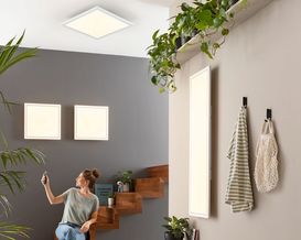 LED-Deckenleuchte "Edging" quadratisch, dimmbar