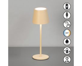 LED-Tischleuchte "Roxi" inkl. USB-Kabel und Touchdimmer, sandbeige