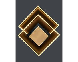 LED-Wand-/Deckenleuchte "Karo", dimmbar