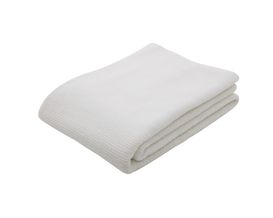 Roomio Decke No. 9412 mit Waffelstruktur, ca. 150x200 cm, weiß