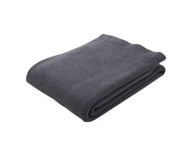 Roomio Decke No. 9412 mit Waffelstruktur, ca. 150x200 cm, anthrazit