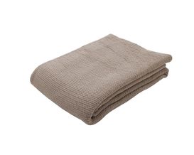 Roomio Decke No. 9412 mit Waffelstruktur, ca. 150x200 cm, Taupe