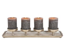 Adventsgesteck aus Metall