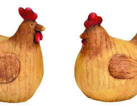 Huhn "Poly, ca.10x12x9 cm