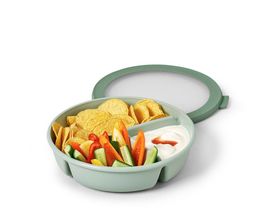 Bento-Bowl mit drei Fächern, grün