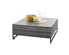 Couchtisch "Vivera" mit Kufengestell, ca. 100x100 cm