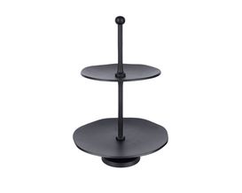 Etagere aus Aluminium, schwarz