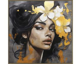 Leinwand auf Holzrahmen, ca. 80x80 cm