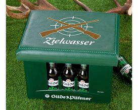 Bierkasten Sitzpolster "Zielwasser", ca. 34x44 cm