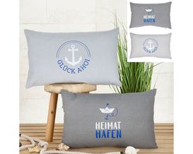 Kissen "Ahoi", ca. 30x50 cm