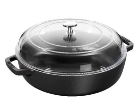 Bräter mit Glasdeckel 28cm schwarz