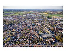 Fotoleinwand Luftaufnahme Werl, ca. 80x120 cm
