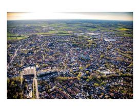 Fotoleinwand Luftaufnahme Werl, ca. 80x120 cm