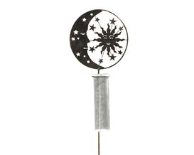 Gartenstecker Regenmesser Sonne/Mond