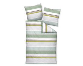 Mako-Satin-Bettwäsche-Garnitur aus Baumwolle