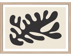 Kunstdruck "Lines and Shapes IV", ca. 75x55 cm, gerahmt