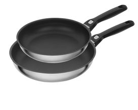2-teiliges Bratpfannen-Set "Pesaro" aus Edelstahl