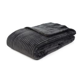 Decke Cord, ca. 150x200 cm, anthrazit