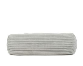 Kissenrolle, Cord, ca. 70x22 cm, silber