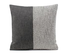 Kissenhülle "Duke", Schwarz, ca. 50x50 cm