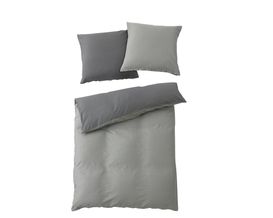 Interliving Bettwäsche 9128, grau, Satin, ca. 135x200 cm