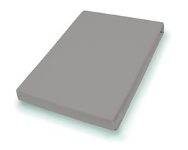 Spannbetttuch Jersey kiesel