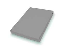 Elastan-Feinjersey Spannbettlaken, grau, ca. 100x200 cm