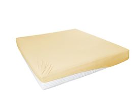 Elastan-Feinjersey-Spannbettlaken, Orange, ca. 190x200 cm