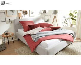 Interliving Wende-Bettwäsche Rot, ca. 155x220 cm, 100% Baumwolle