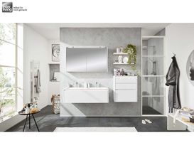 Interliving Badkollektion 648, Alpinweiß Hochglanz