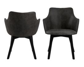 Armlehnstuhl "Abbendorf" anthrazit