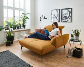 Loveseat, leger "Stockholm", gelb