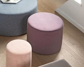 Hocker rund, dunkellila
