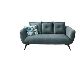 2,5 er Sofa "Berlin" blau/türkis