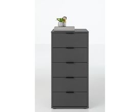 Kommode "Minsk", anthrazit, 5 Schubkästen