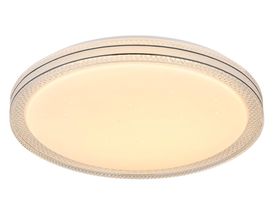 LED-Deckenleuchte "Veleno", rund, Metall weiß