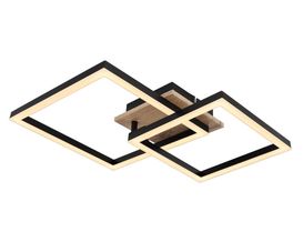 LED-Deckenleuchte "Bossy", Metall schwarz