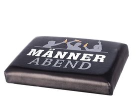 Bierkasten Sitzpolster "Männerabend", ca. 34x44 cm